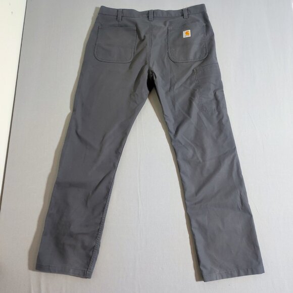Carhartt workwear cargo pants men's size 38X34 grey straight leg relaxed fit - Picture 3 of 15